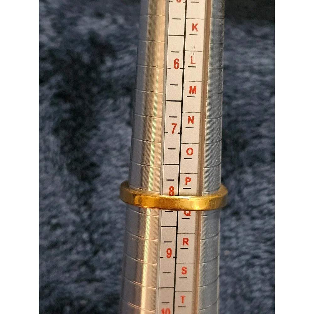 Gold Tone Bypass Swirl Crystal Statement Ring Size 8 Clear Stone Cocktail Ring